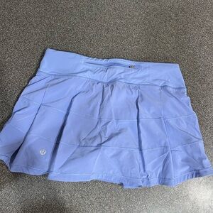 Lululemon Pace Rival skirt, periwinkle color.